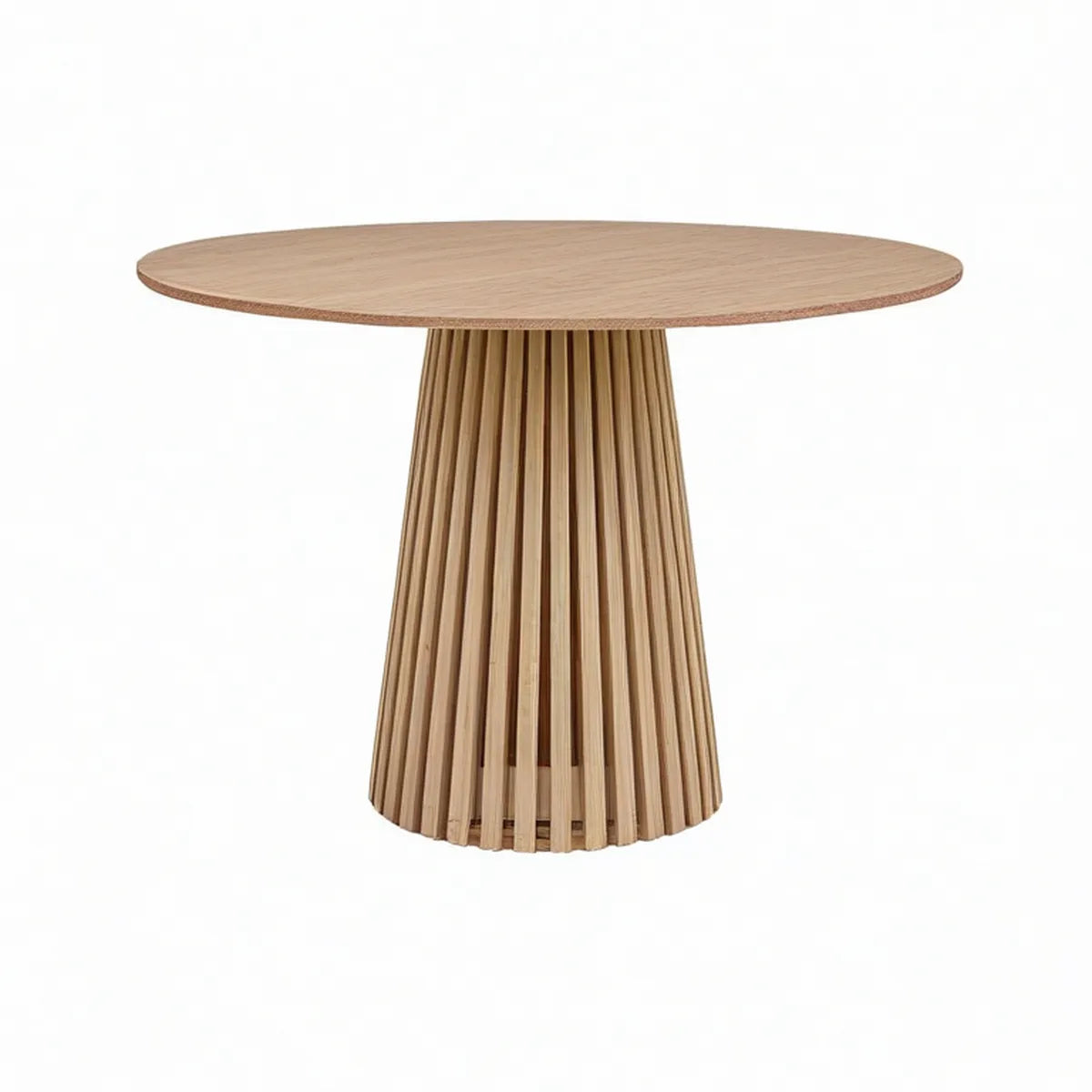 Mesa de Jantar Redonda em Carvalho Natural, Ø 120 x 75 cm